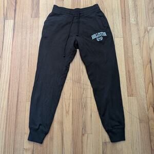 Hollister Black‎ 2000s Ultra High Rise Jogger Sweatpants With Holloister Logo
